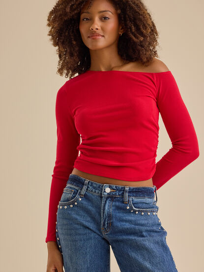 Jeanette Asymmetrical Top - TULLABEE