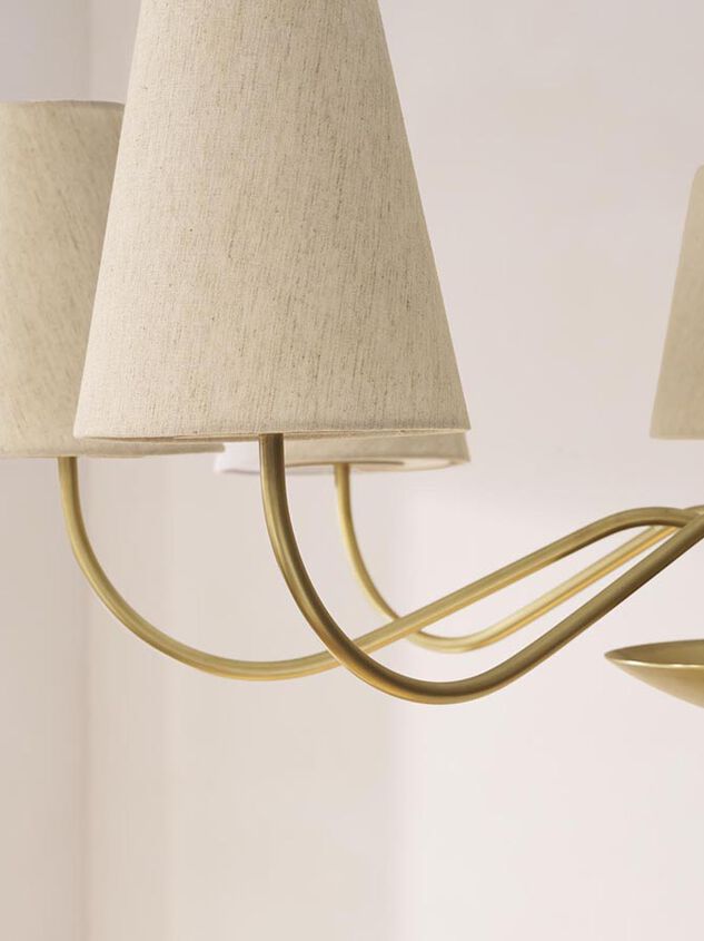 Delanney Linen Chandelier Detail 2 - TULLABEE