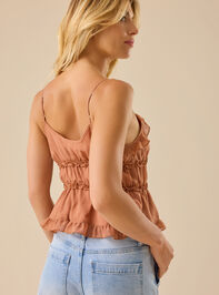 Whitley Ruffle Tank Top Detail 4 - TULLABEE