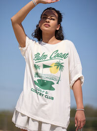 Palm Coast Oversized Graphic Tee Detail 5 - TULLABEE