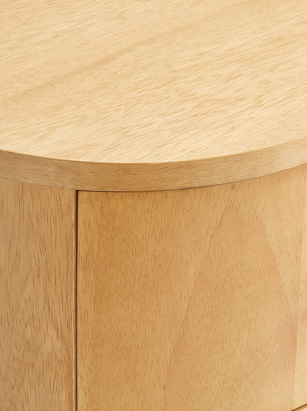 Ruth Narrow Wood Nightstand Detail 4 - TULLABEE