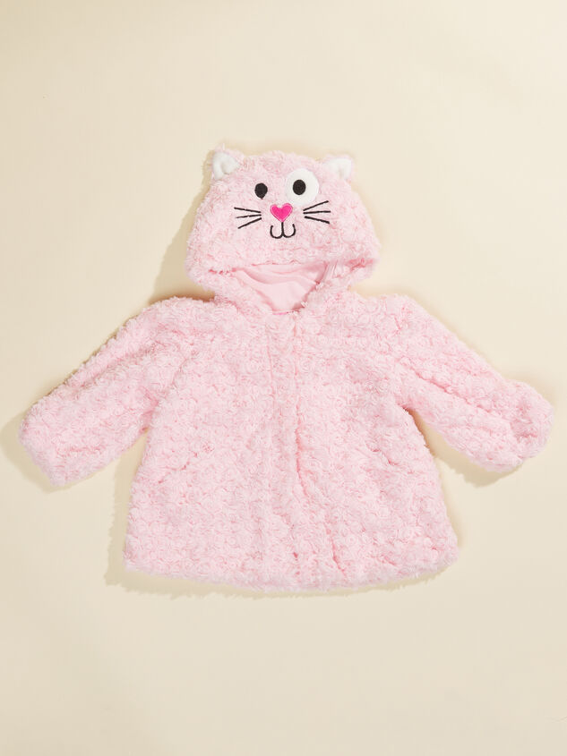 Kitten Hood Fuzzy Jacket - TULLABEE