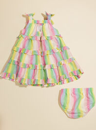Paris Baby Tiered Dress and Bloomer Set Detail 2 - TULLABEE