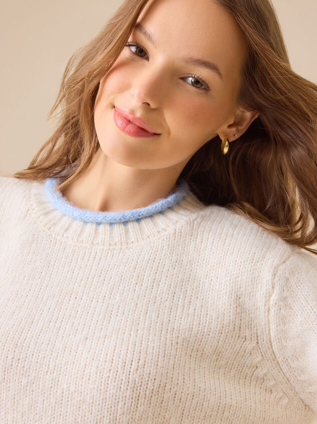 Aspen Mock Neck Sweater Detail 3 - TULLABEE