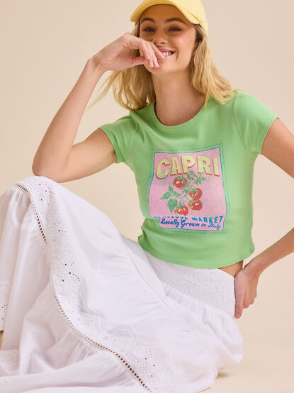 Capri Postcard Baby Tee - TULLABEE