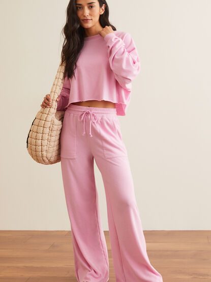 Pump It Up Wide Leg Sweatpants - TULLABEE