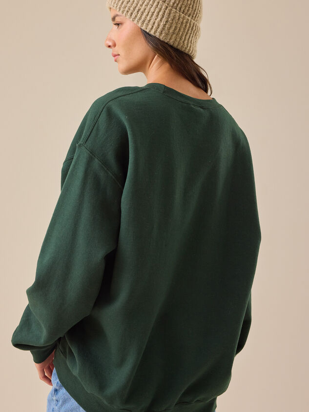 Alaska Embroidered Crewneck Detail 4 - TULLABEE