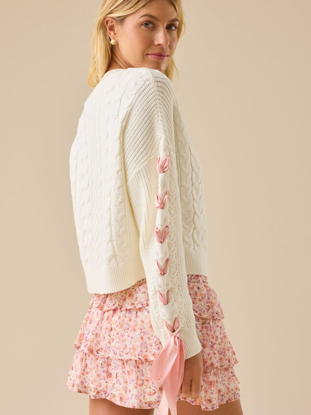 Millie Bow Sleeve Sweater Detail 5 - TULLABEE