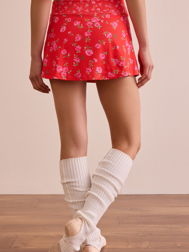 Tempo Floral Mini Skort Detail 6 - TULLABEE