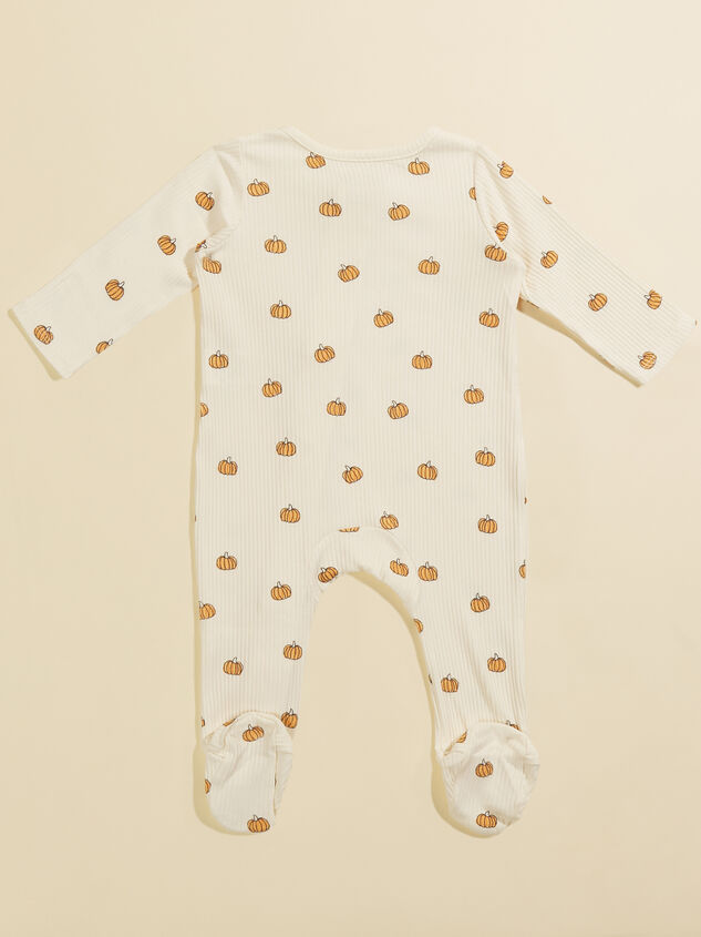 Pumpkin Ribbed Sleeper by MudPie Detail 2 - TULLABEE