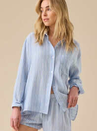 Hunter Striped Linen Shorts - TULLABEE