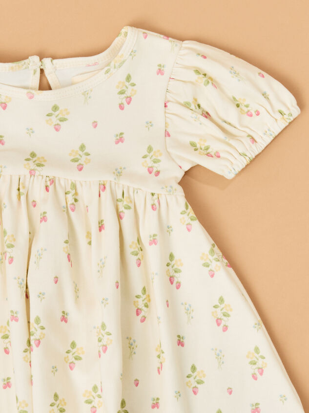 Joanie Strawberry Dress Detail 2 - TULLABEE