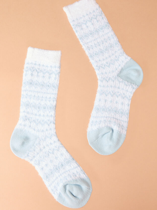 Feather Fairisle Cozy Socks - TULLABEE