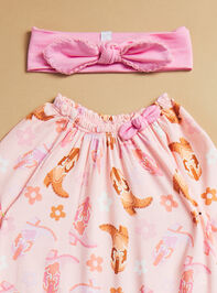 Willa Cowgirl Sleeper and Headband Set by Mud Pie Detail 2 - TULLABEE