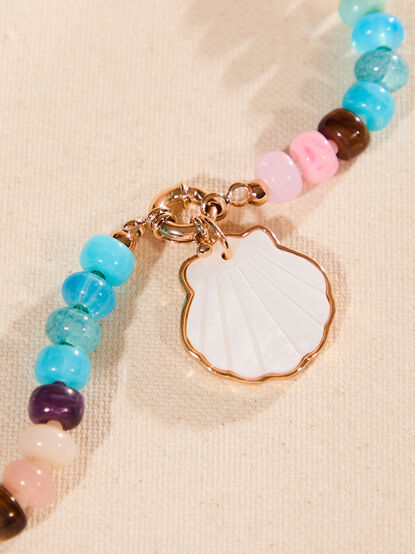 Shell Colorful Bead Necklace - TULLABEE
