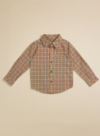 Atwood Toddler Plaid Button-Down By Me + Henry - TULLABEE