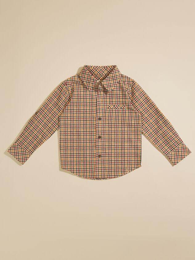 Atwood Toddler Plaid Button-Down By Me + Henry - TULLABEE