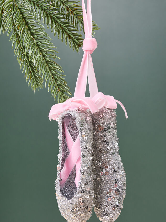 Sequin Ballet Slippers Christmas Ornament - TULLABEE