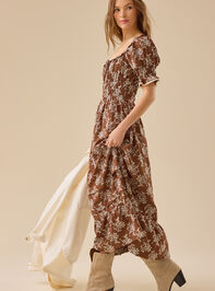 Aura Floral Maxi Dress Detail 3 - TULLABEE