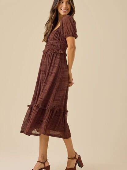 Lottie Textured Maxi Dress - TULLABEE