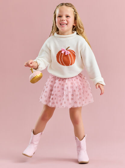 Playful Pumpkin Toddler Tutu - TULLABEE