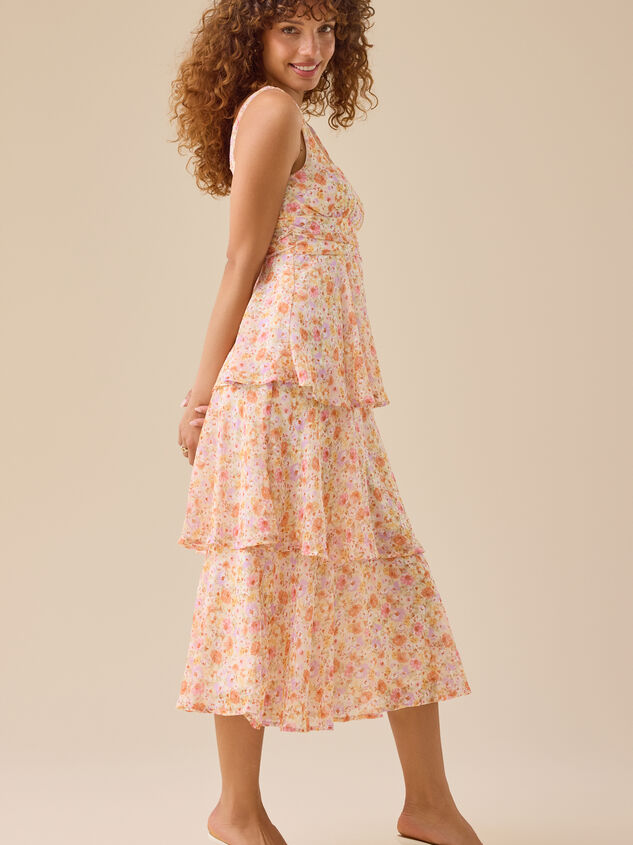 Esme Floral Maxi Dress Detail 3 - TULLABEE