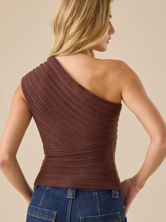 Maeve One Shoulder Bow Tank Detail 4 - TULLABEE