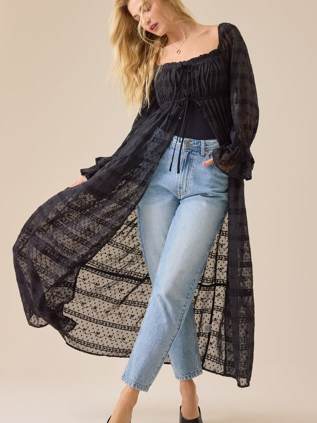 Stephany Embroidered Kimono - TULLABEE
