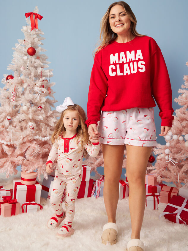 Jolly Santa Mama Pajama Shorts by MudPie - TULLABEE