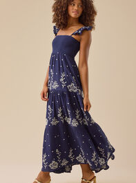 Jen Floral Maxi Dress Detail 3 - TULLABEE