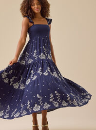 Jen Floral Maxi Dress Detail 4 - TULLABEE