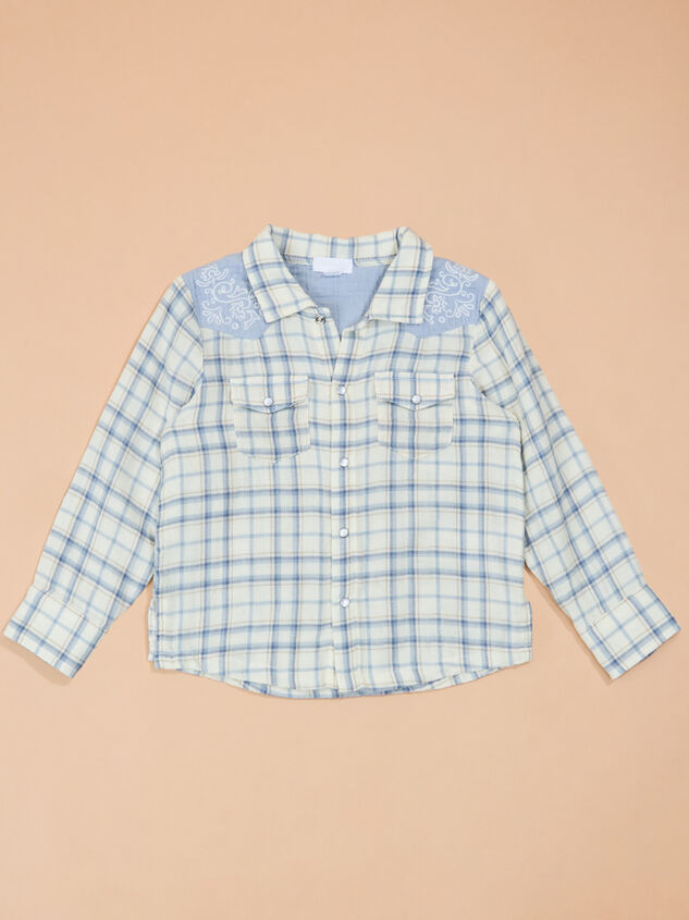 Parker Plaid Polo Shirt Detail 2 - TULLABEE