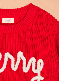 Very Merry Christmas Sweater Detail 3 - TULLABEE