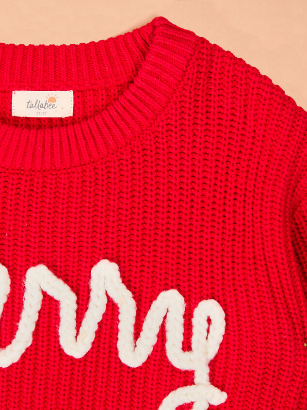 Very Merry Christmas Sweater Detail 3 - TULLABEE