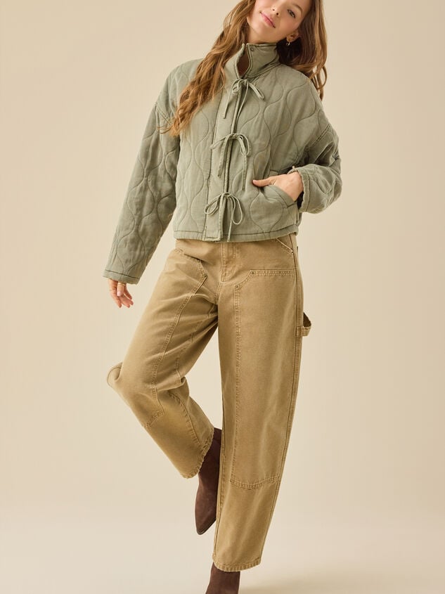 Besty Quilted Jacket Detail 3 - TULLABEE