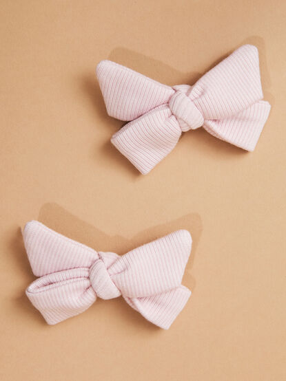 Pink Bow Clip Pack - TULLABEE