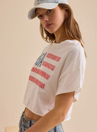 USA Bandana Graphic Tee Detail 4 - TULLABEE