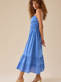 Brooke Tiered Midi Dress Detail 3 - TULLABEE