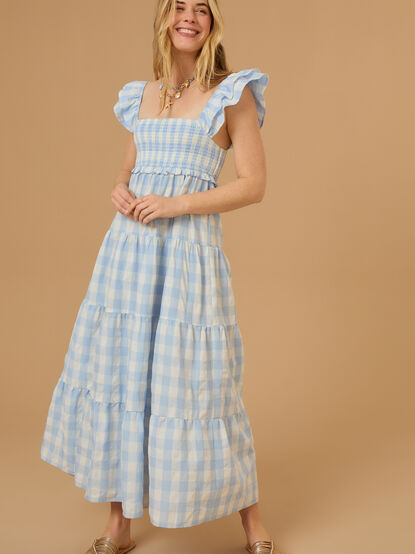 Baylin Gingham Maxi Dress - TULLABEE