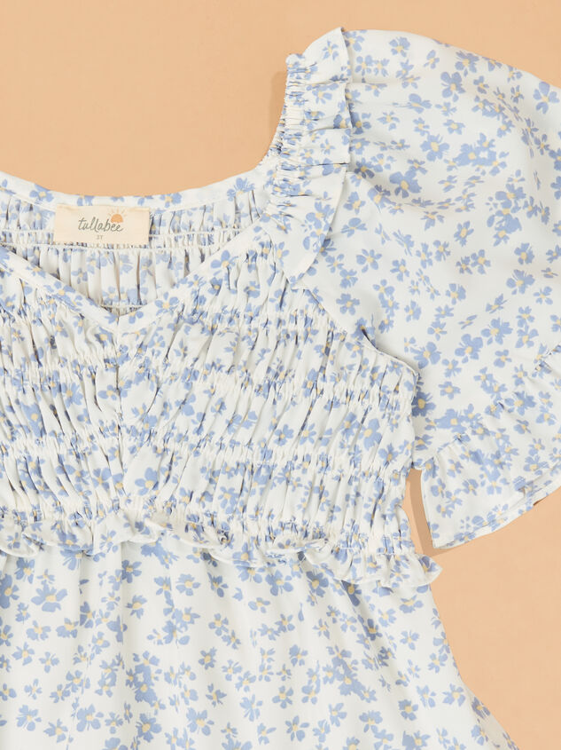 Laurel Floral Dress Detail 2 - TULLABEE