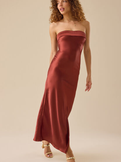 Paityn Strapless Maxi Dress - TULLABEE