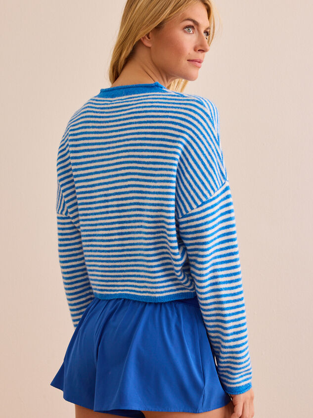 Reformer Striped Cardigan Detail 5 - TULLABEE