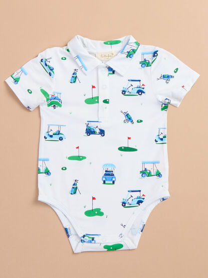 On The Green Polo Bodysuit - TULLABEE