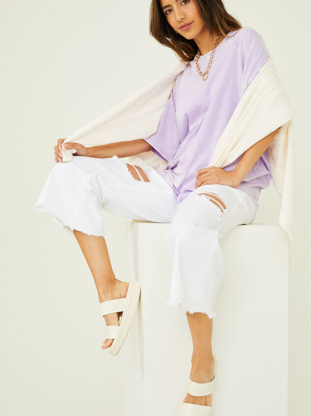Lacie Oversized Wash Tee Detail 2 - TULLABEE