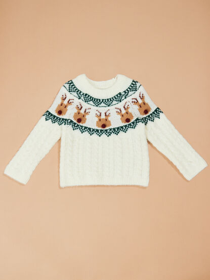 Reindeer Fair Isle Sweater - TULLABEE