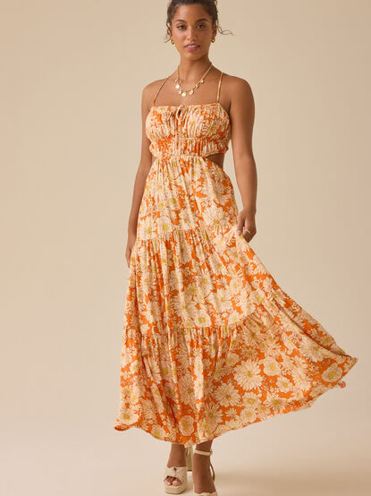 Oceania Cut-Out Maxi Dress - TULLABEE