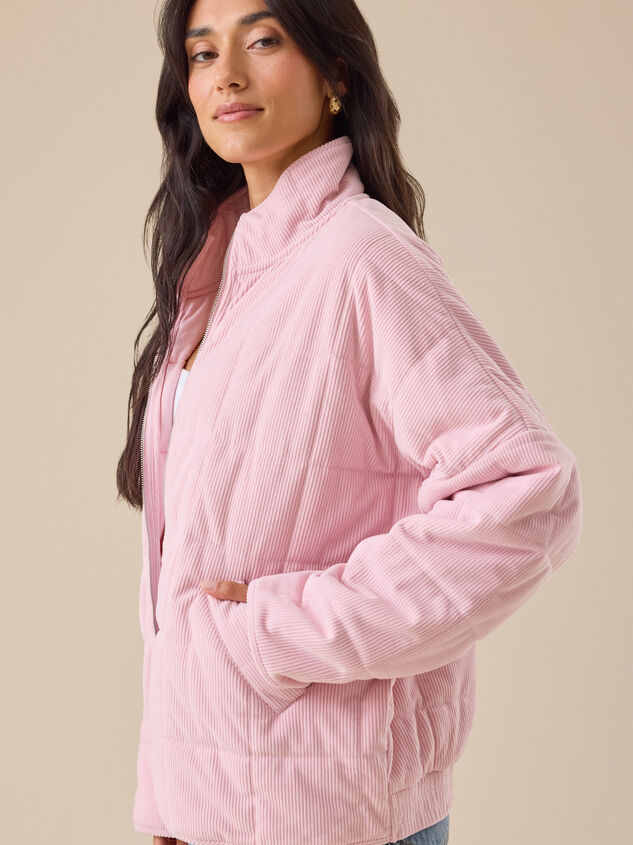 Emery Corduroy Quilted Jacket Detail 4 - TULLABEE