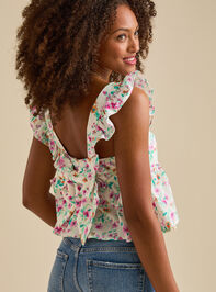 Betsy Bow Back Babydoll Tank Detail 4 - TULLABEE