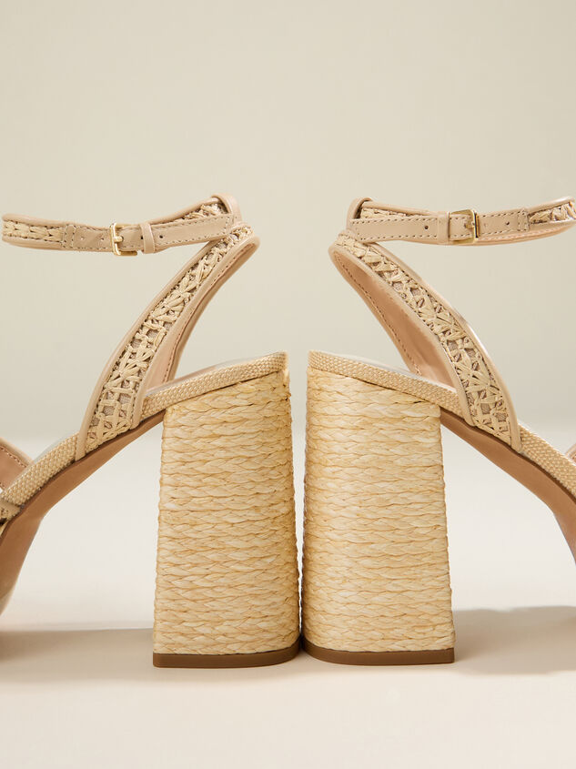 Danila Woven Block Heel Detail 4 - TULLABEE
