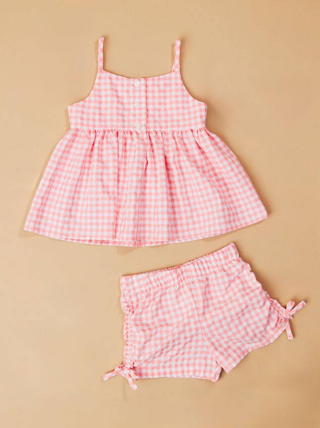 Gracie Gingham Shirt Set Detail 3 - TULLABEE